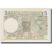 Billet, French West Africa, 5 Francs, 1937, 1937-08-12, KM:21, SPL