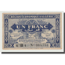 Banknote, Algeria, 1 Franc, 1944, 1944-01-31, KM:98a, AU(55-58)