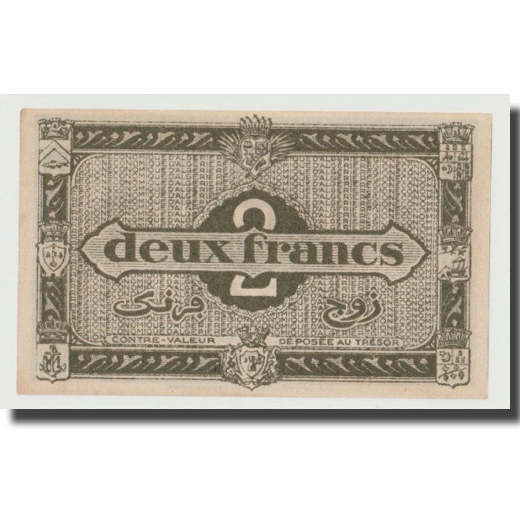 Banknote, Algeria, 2 Francs, 1944, 1944-01-31, KM:99b, UNC(60-62)