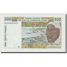 Banknote, West African States, 500 Francs, 1991-2002, KM:410Dd, UNC(63)