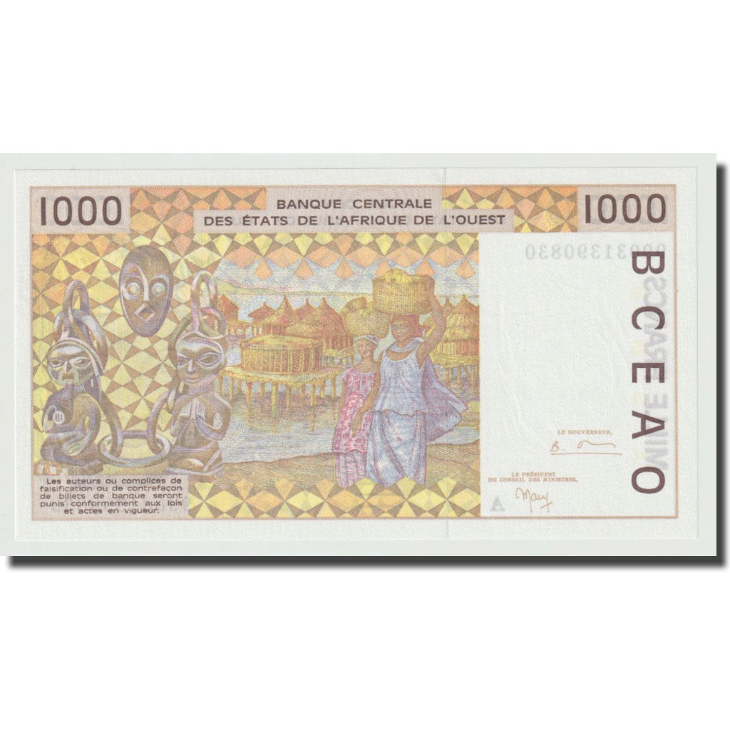 Banknote, West African States, 1000 Francs, 1991-2003, KM:111Ai, UNC(65-70)
