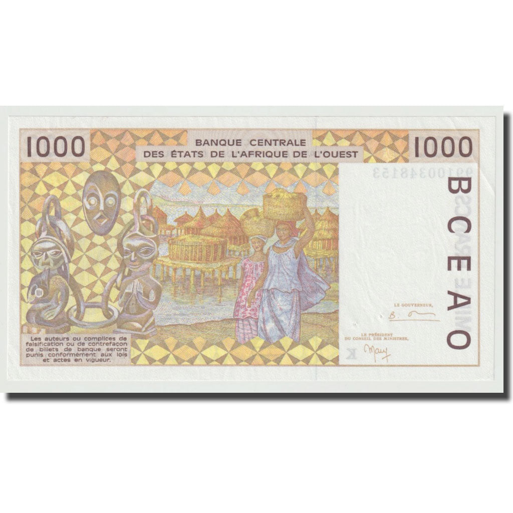 Banknote, West African States, 1000 Francs, 1991-2002, KM:711Ki, UNC(65-70)