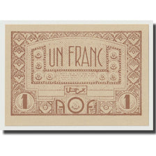 Banknot, Francuska Afryka Zachodnia, 1 Franc, Undated (1944), KM:34b, UNC(65-70)