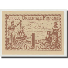 Banknote, French West Africa, 1 Franc, Undated (1944), KM:34b, UNC(65-70)