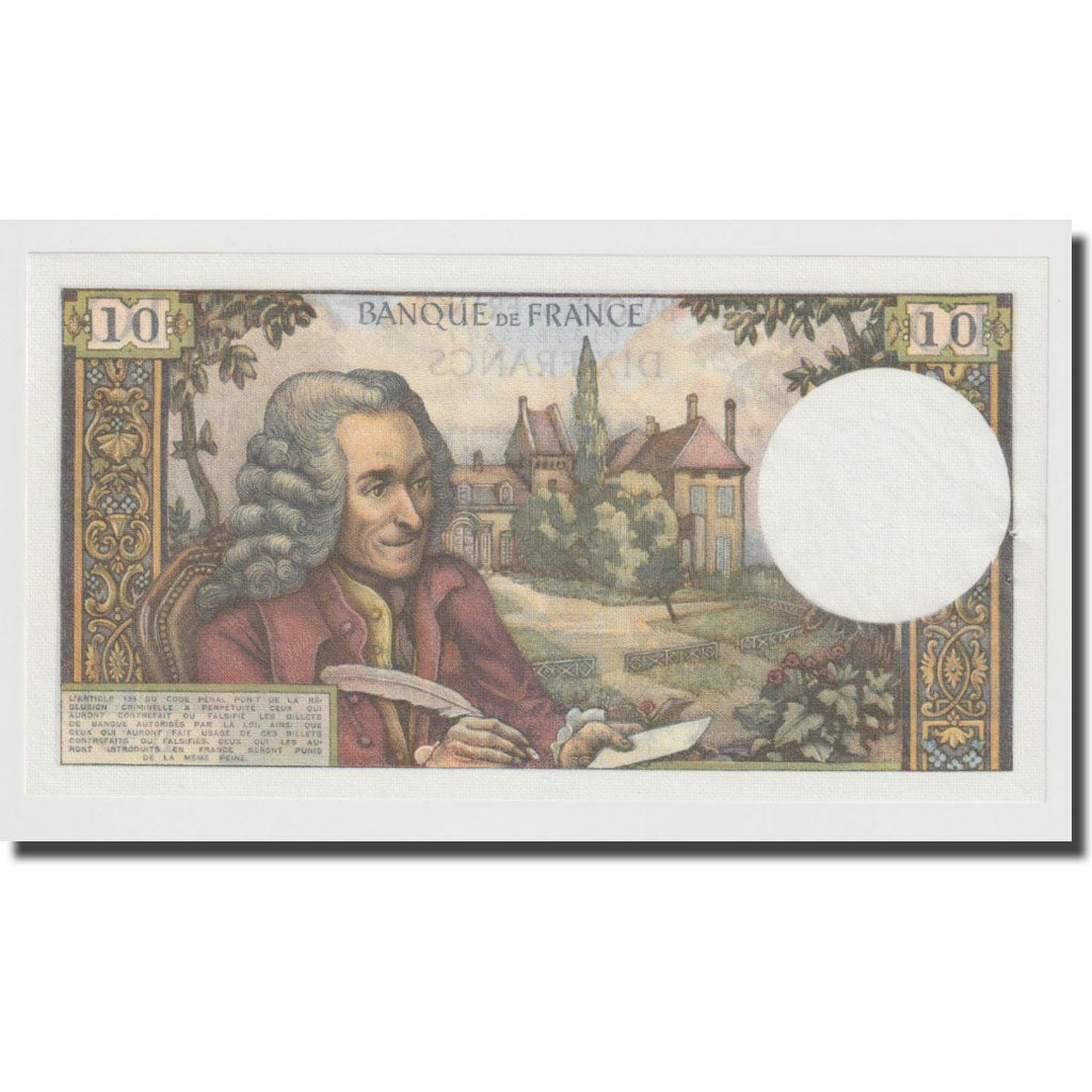 France, 10 Francs, Voltaire, 1963, 1963-12-05, UNC(65-70), Fayette:62.6, KM:147a