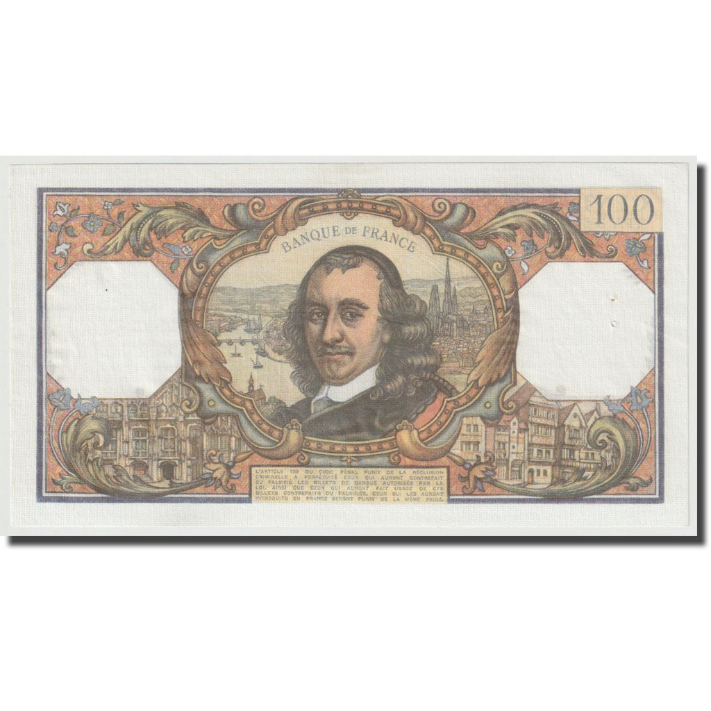 Francja, 100 Francs, Corneille, 1970, 1970-01-08, UNC(65-70), Fayette:65.29