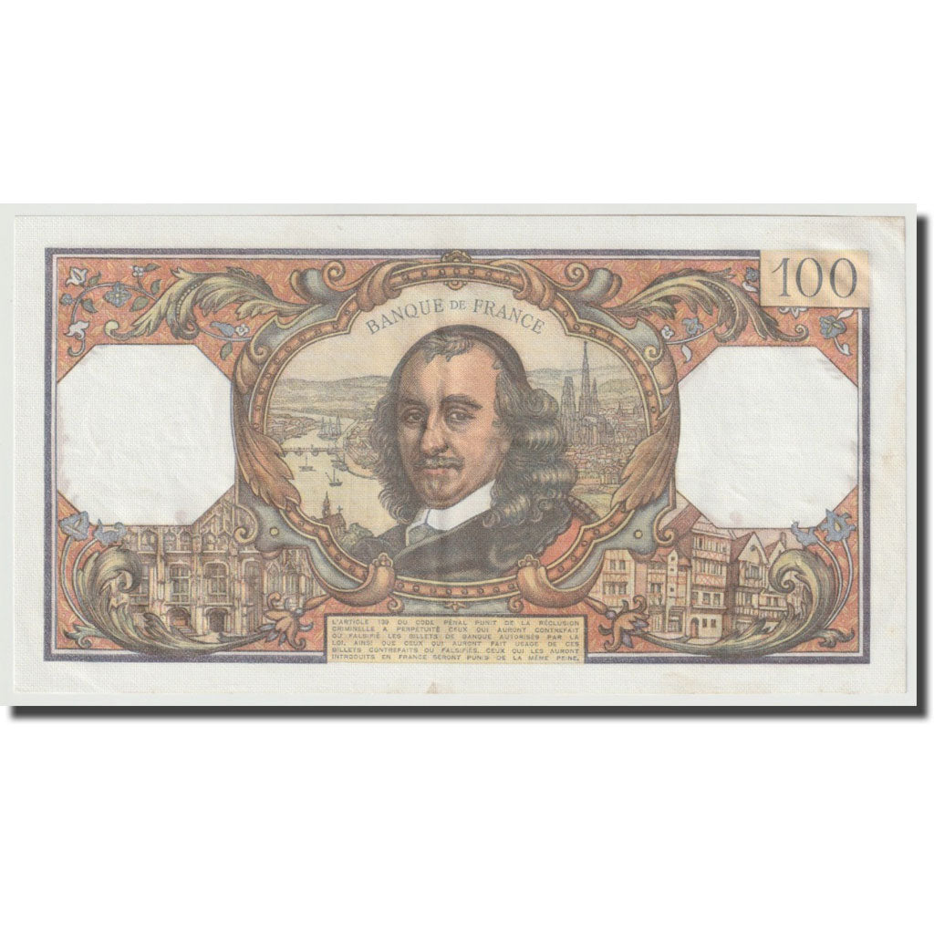 Francia, 100 Francs, Corneille, 1968, 1968-11-07, SC+, Fayette:65.24, KM:149c