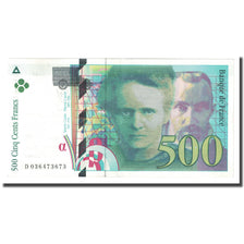 Francia, 500 Francs, Pierre et Marie Curie, 1996, UNC, Fayette:76.3, KM:160b