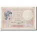 France, 5 Francs, Violet, 1939, 1939-09-14, VF(30-35), Fayette:4.8, KM:83