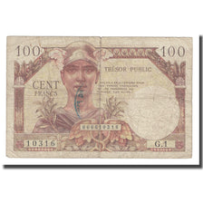 France, 100 Francs, 1947 French Treasury, Undated (1947), B+, Fayette:VF34.1