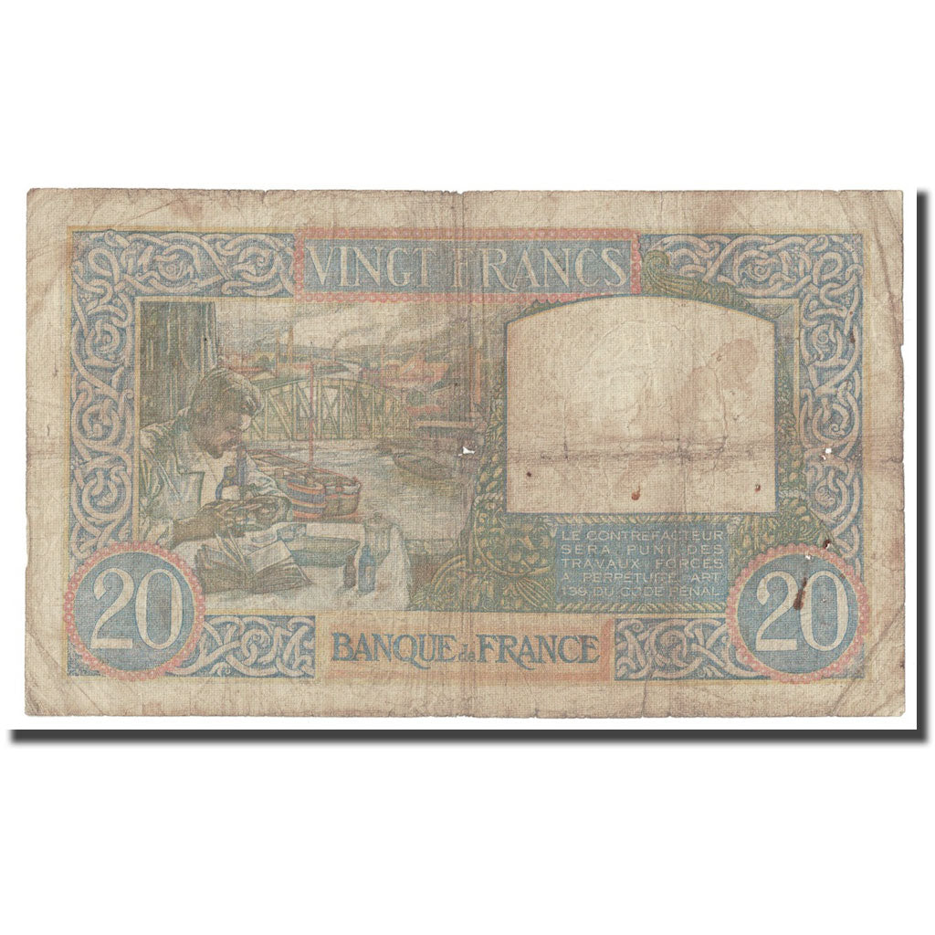 France, 20 Francs, Science et Travail, 1940, 1940-12-05, F(12-15)