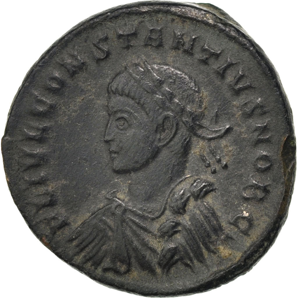 Constantius II, Nummus, Trier, AU(55-58), Copper, Cohen #167, 3.40