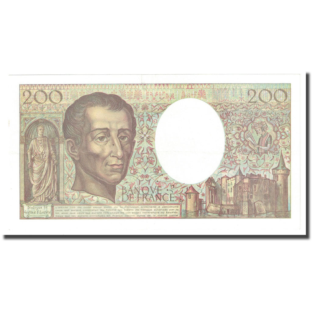 France, 200 Francs, Montesquieu, 1992, UNC(60-62), Fayette:70.12 c), KM:155e