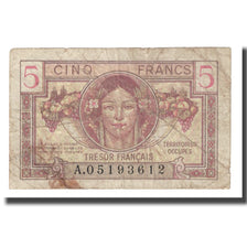 Frankreich, 5 Francs, 1947 French Treasury, 1947, S, Fayette:VF29.1, KM:M6a