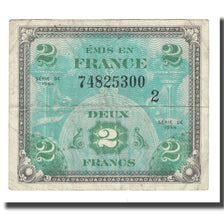 França, 2 Francs, 1947 French Treasury, 1947, EF(40-45), Fayette:VF16.2