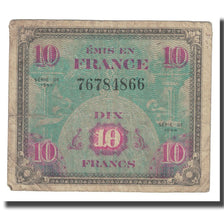 France, 10 Francs, Drapeau/France, 1944, B, Fayette:VF18.01, KM:116a