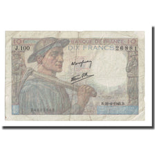 França, 10 Francs, Mineur, 1945, 1945-04-26, VF(30-35), Fayette:8.14, KM:99e