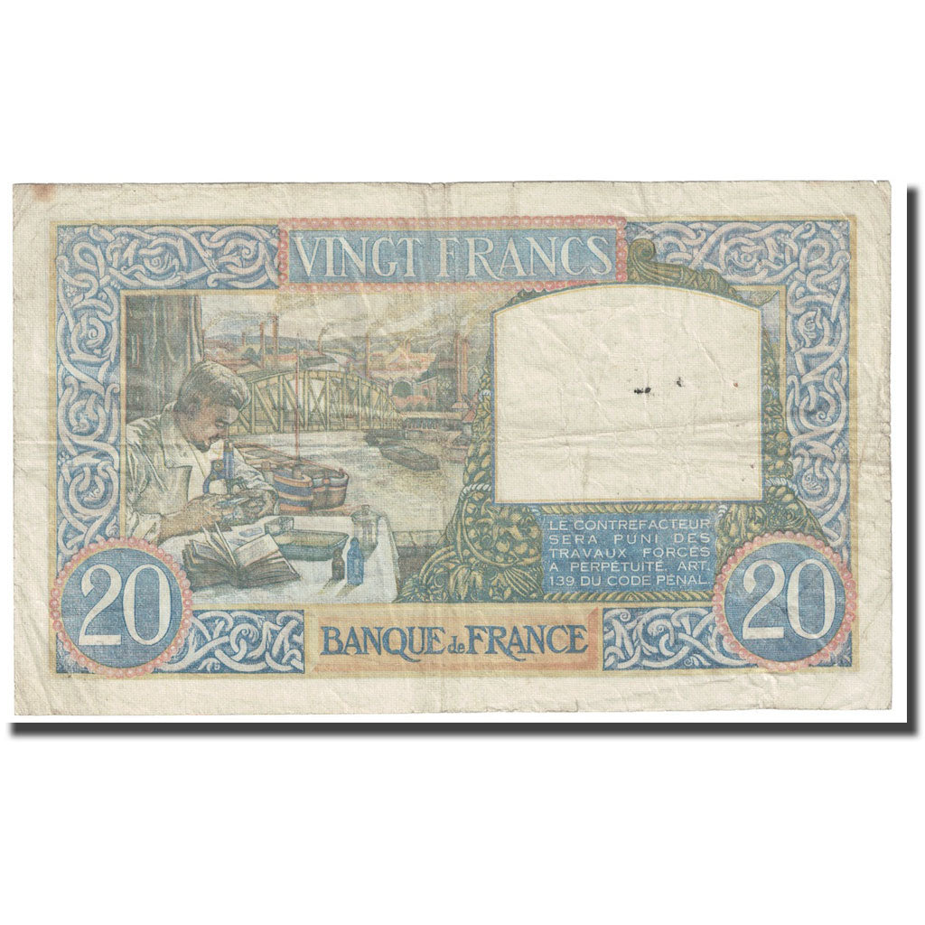 Frankreich, 20 Francs, Science et Travail, 1941, 1941-07-17, SS, Fayette:12.16
