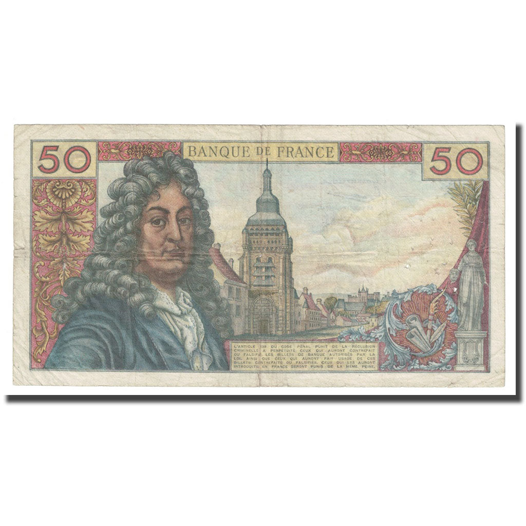Frankreich, 50 Francs, Racine, 1963, 1963-02-07, SS, Fayette:64.4, KM:148a