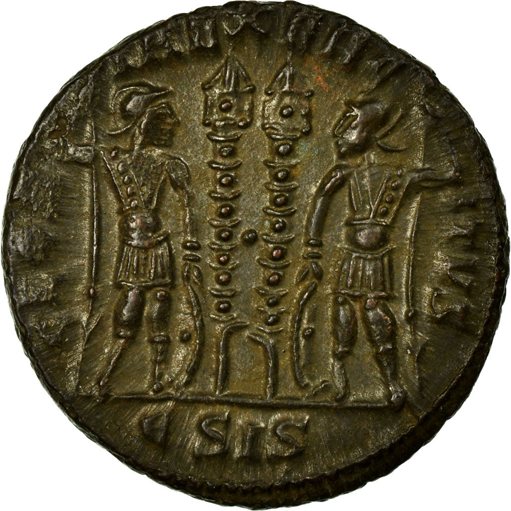 Coin, Constantine II, Nummus, Siscia, AU(55-58), Copper, Cohen:122