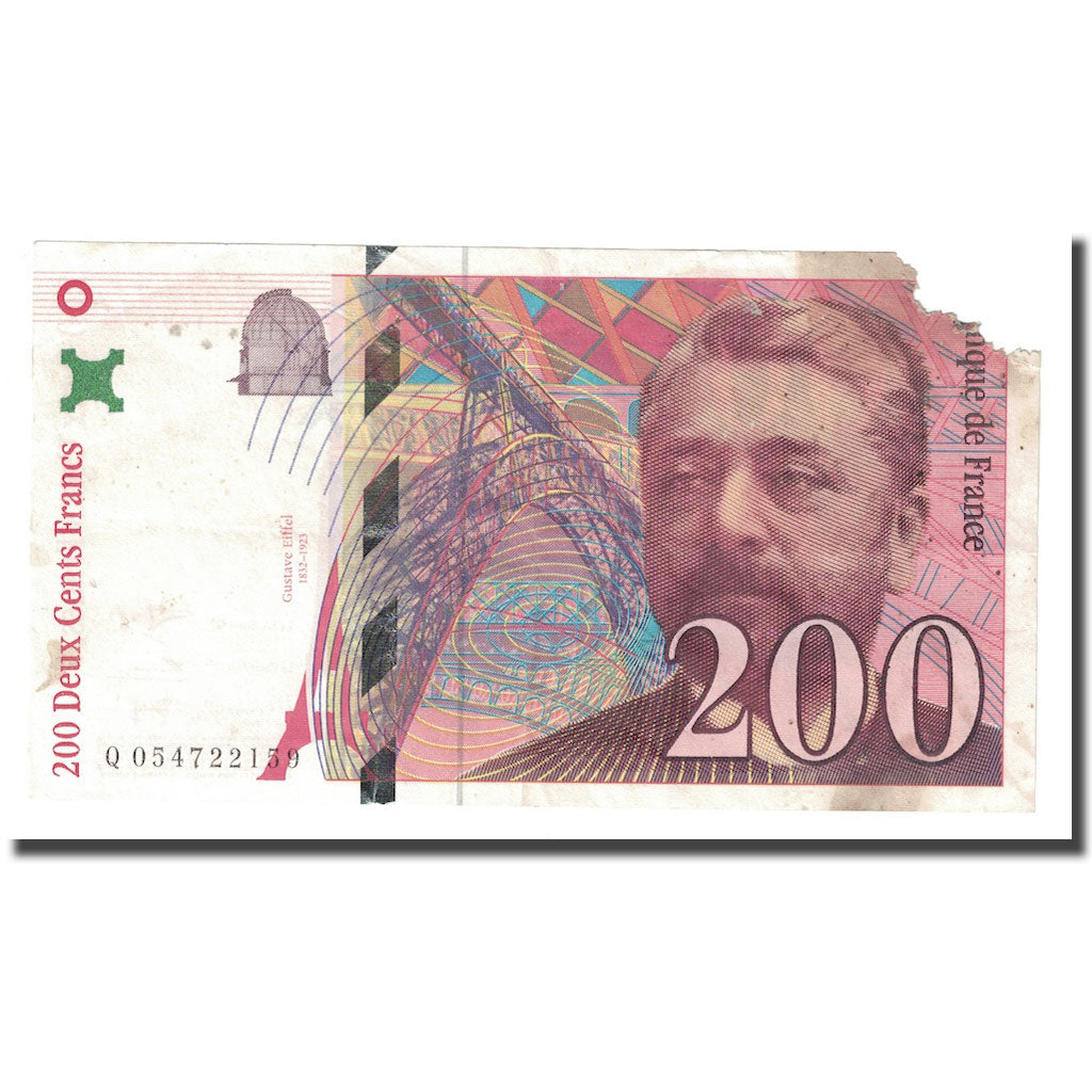 Frankrijk, 200 Francs, Eiffel, 1996, B, Fayette:75.4b), KM:159b