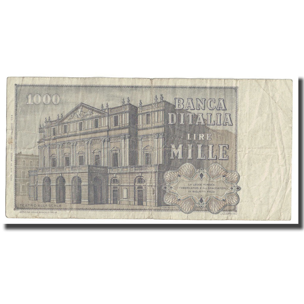 Banknote, Italy, 1000 Lire, 1969-1981, KM:101a, VF(30-35)