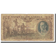 Banknote, Angola, 5 Angolares, 1947, 1947-01-01, KM:77a, VG(8-10)