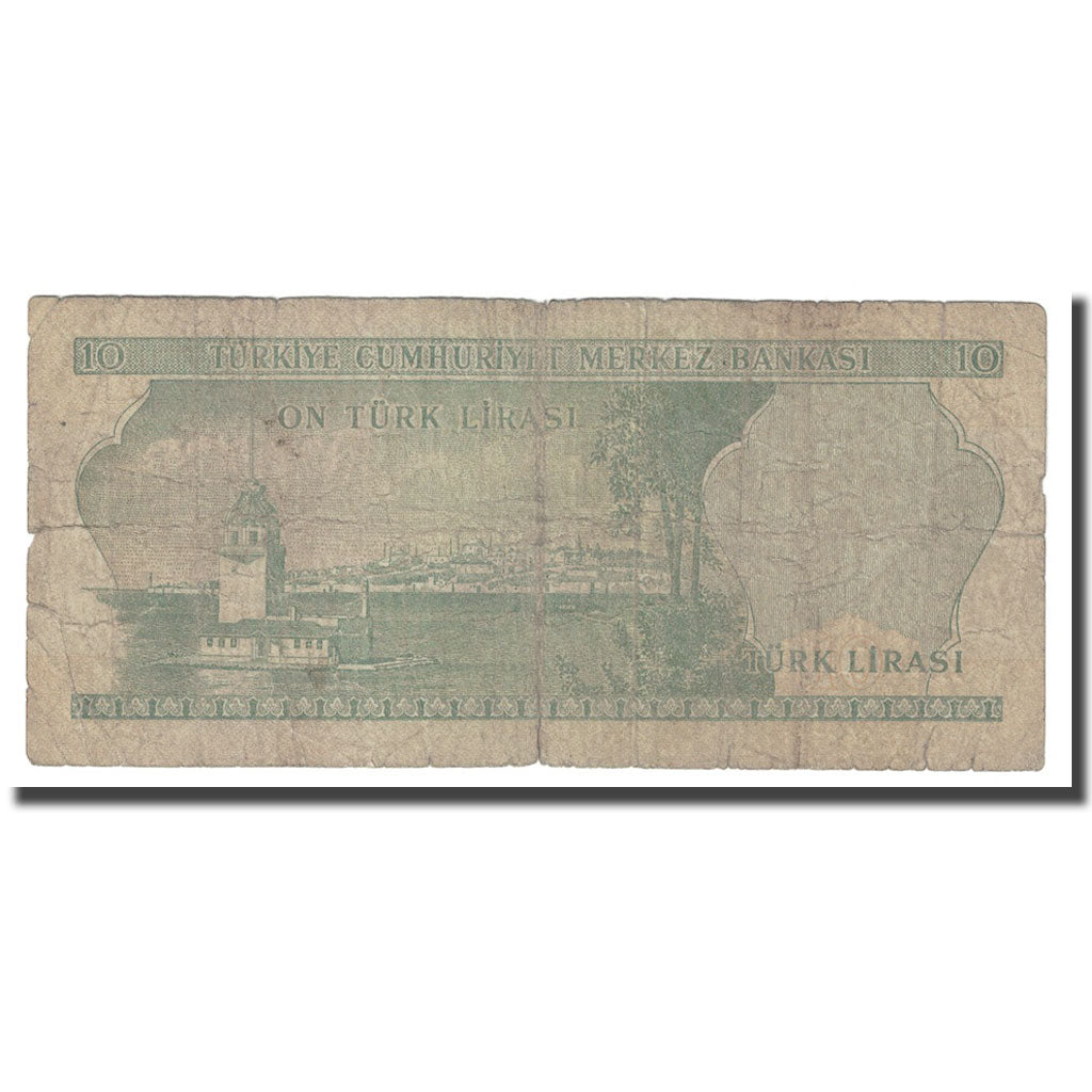 Banknote, Turkey, 10 Lira, L.1930, KM:180, VG(8-10)