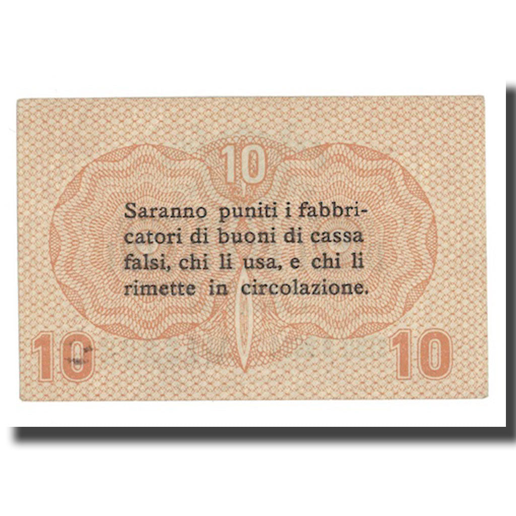 Banknote, Italy, 10 Centesimi, 1918, 1918-01-02, KM:M2, UNC(63)