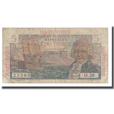 Martinique, 5 Francs, Undated (1947-49), VF(20-25), KM:27A