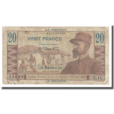 Banknote, Réunion, 20 Francs, Undated (1947), KM:43a, VF(20-25)
