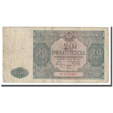 Banknote, Poland, 20 Zlotych, 1946, 1946-05-15, KM:127, VF(30-35)