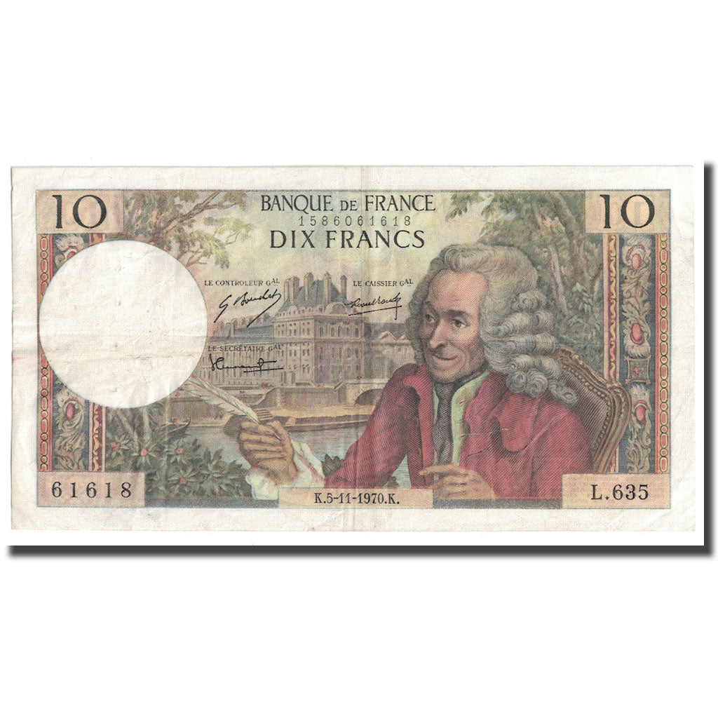 Frankreich, 10 Francs, 1970, 1970-11-05, SS, Fayette:62.47, KM:147c