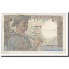 France, 10 Francs, Mineur, 1947, 1947-10-30, TTB, Fayette:8.18, KM:99f