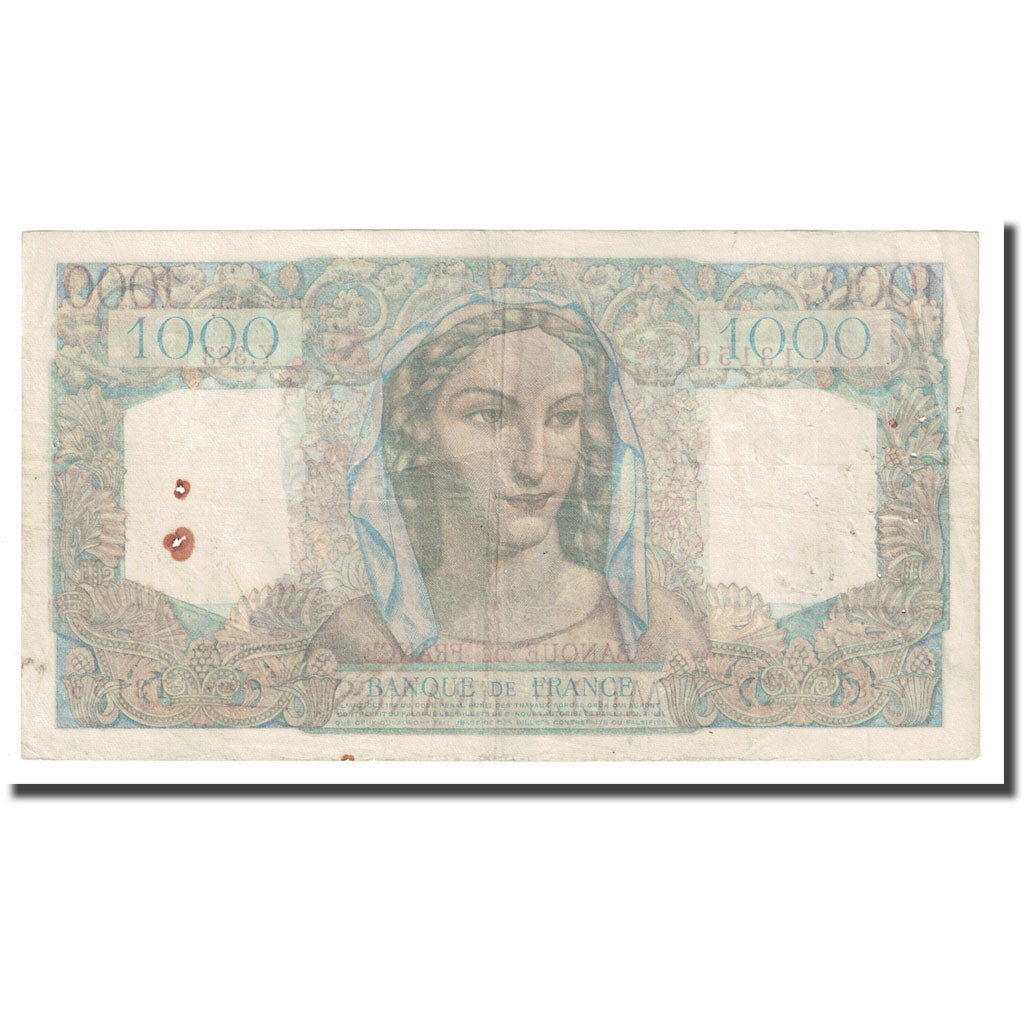 France, 1000 Francs, Minerve et Hercule, 1948, 1948-03-11, VF(30-35)