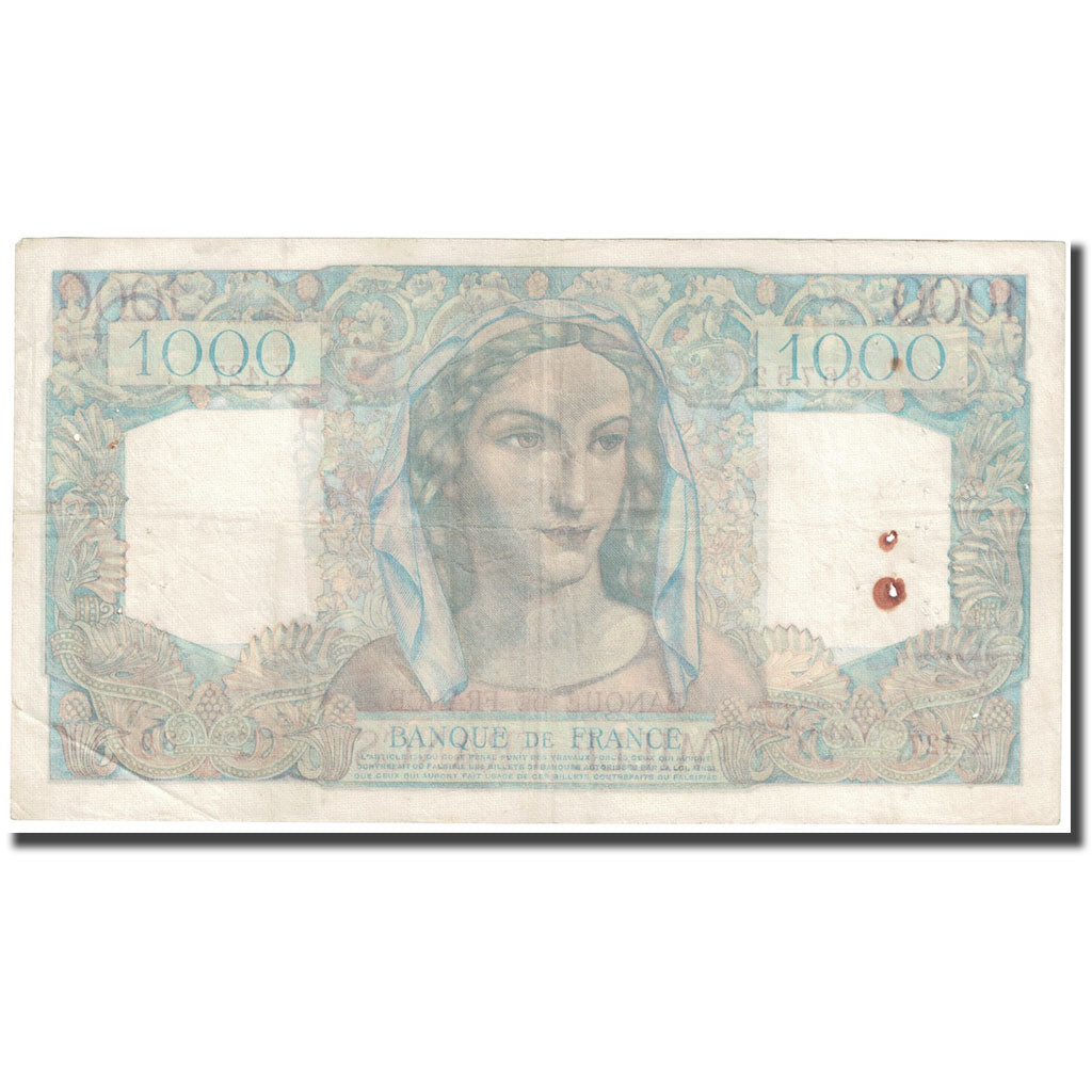Francia, 1000 Francs, Minerve et Hercule, 1948, 1948-05-27, BB, Fayette:41.21