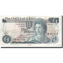 Banknot, Jersey, 1 Pound, 1976-1988, KM:11a, EF(40-45)