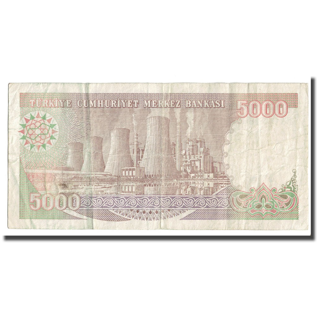 Banknote, Turkey, 5000 Lira, L.1970 (1990), KM:198, EF(40-45)