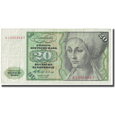 Banknote, GERMANY - FEDERAL REPUBLIC, 20 Deutsche Mark, 1960, 1960-01-02