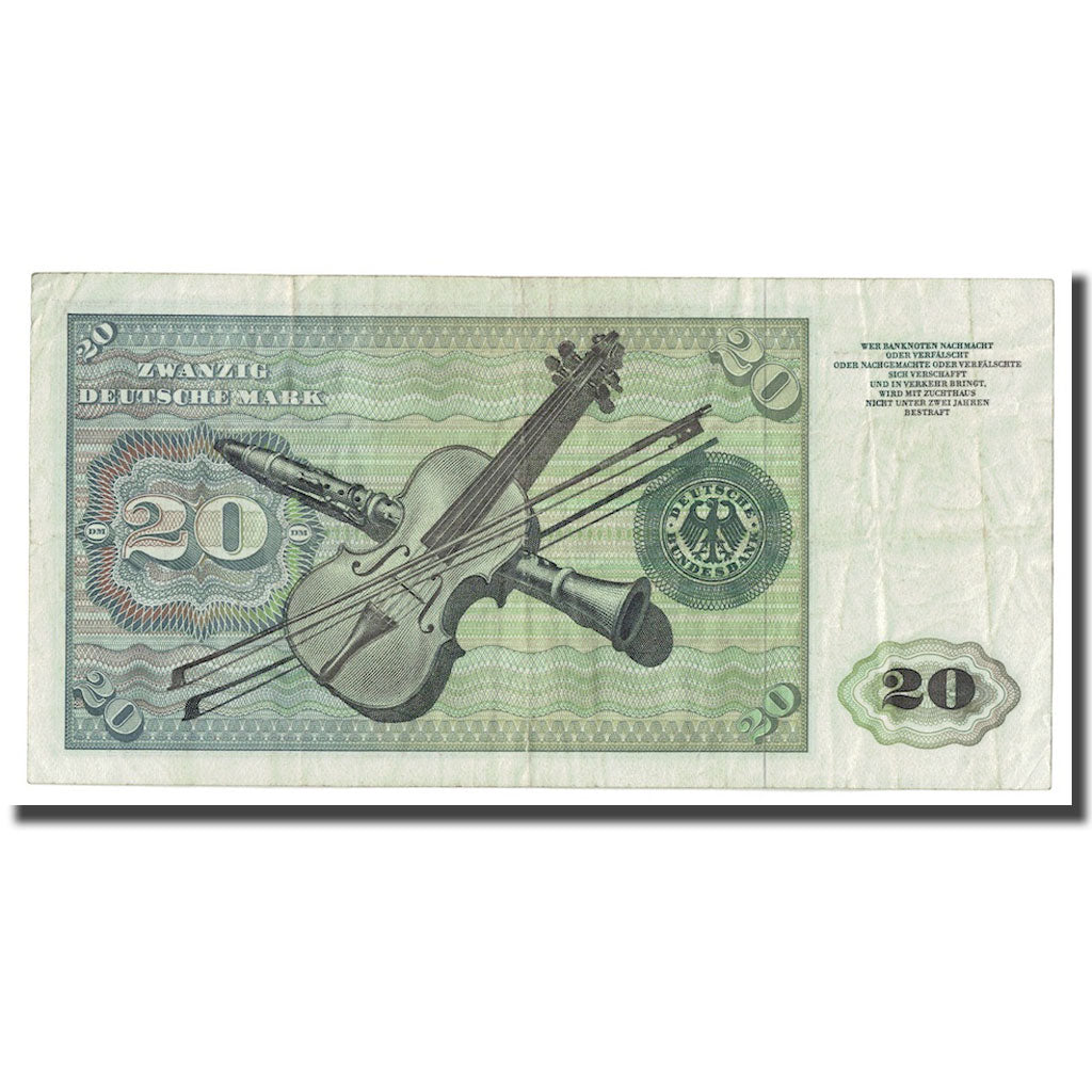 Banknote, GERMANY - FEDERAL REPUBLIC, 20 Deutsche Mark, 1960, 1960-01-02