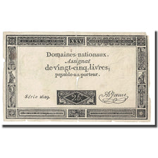 France, 25 Livres, 1793, 1793-06-06, VF(30-35), KM:A71