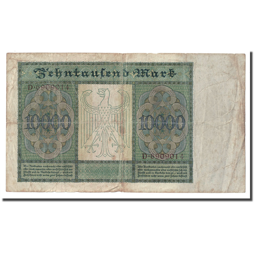 Nota, Alemanha, 10,000 Mark, 1922, 1922-01-19, KM:71, VF(30-35)