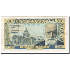 França, 500 Francs, Victor Hugo, 1954, 1954-09-02, EF(40-45), Fayette:35.3