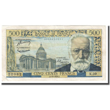Frankrijk, 500 Francs, Victor Hugo, 1954, 1954-09-02, TTB, Fayette:35.3, KM:133a