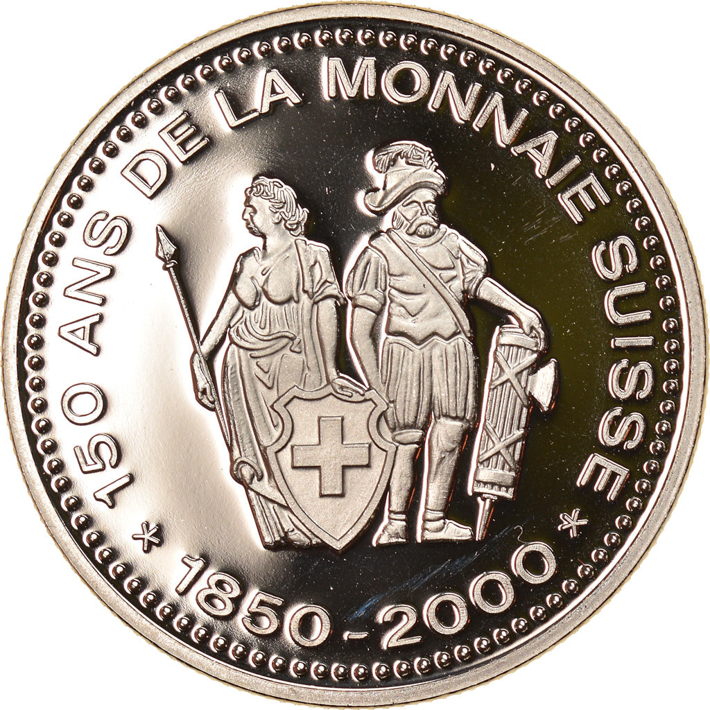 Switzerland, Medal, 150 Ans de la Monnaie Suisse, Matterhorn, 2000, MS(64)