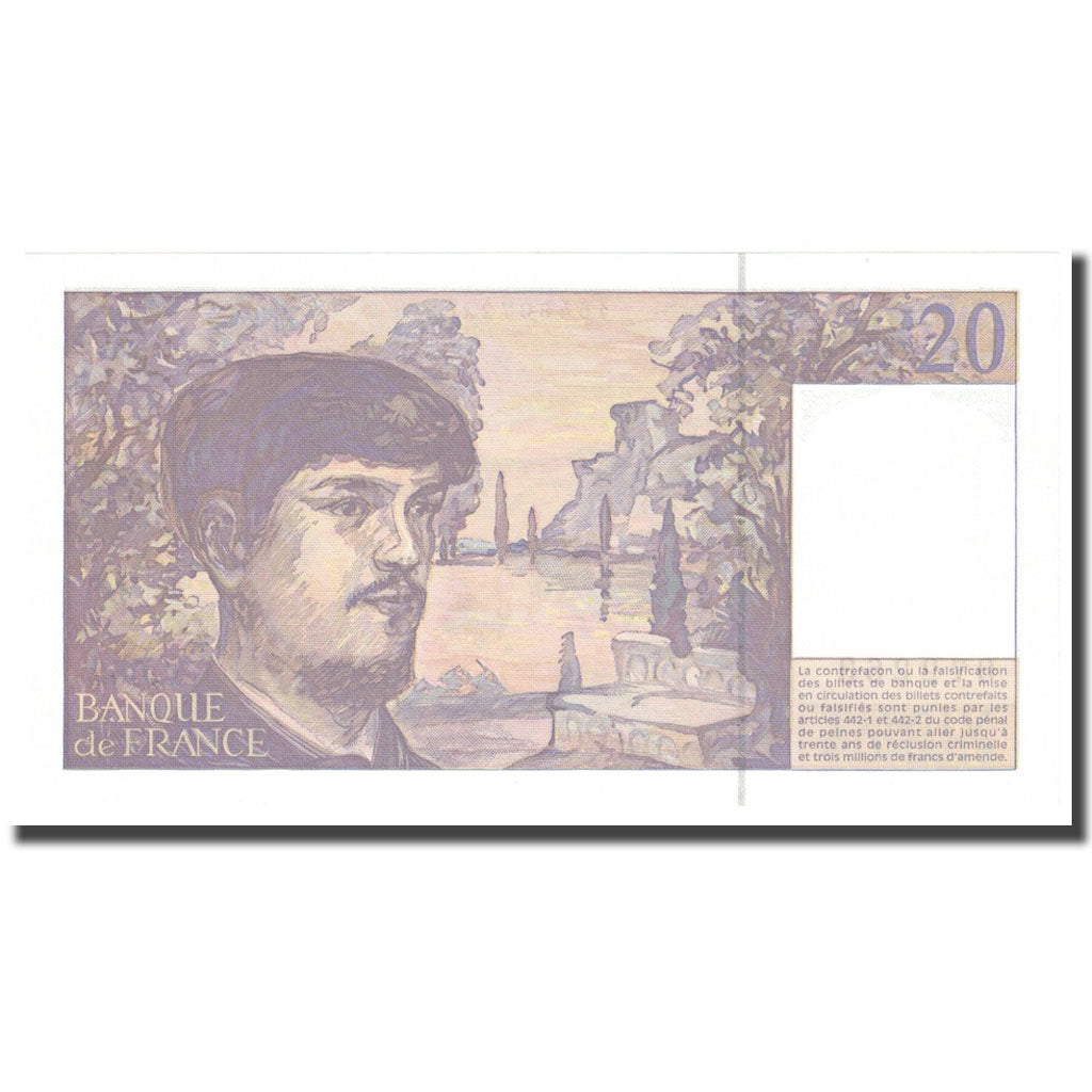 Francia, 20 Francs, Debussy, 1997, UNC, Fayette:66ter.02A62, KM:151i