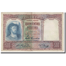 Banknote, Spain, 500 Pesetas, 1931, 1931-04-25, KM:84, VF(20-25)