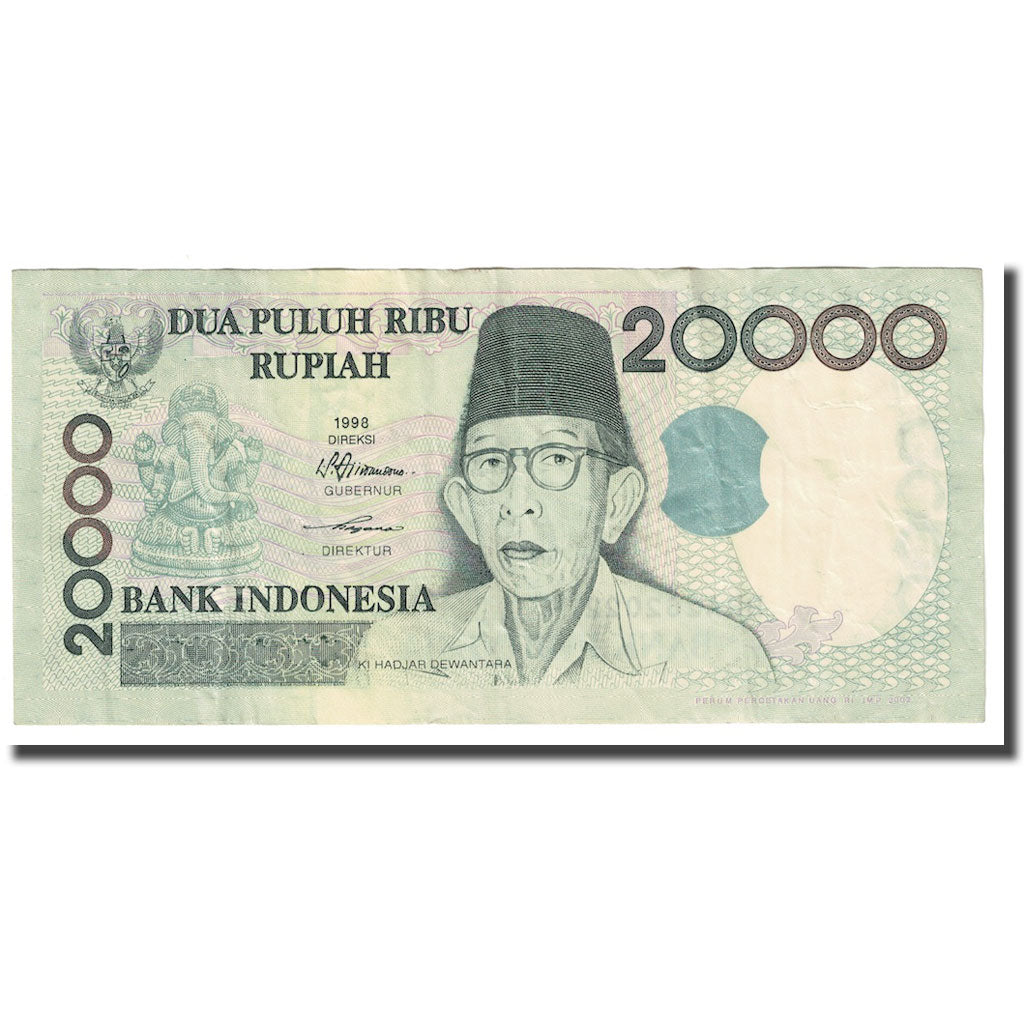 Banknote, Indonesia, 20,000 Rupiah, 1998-2002, KM:138e, EF(40-45)