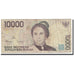 Banknote, Indonesia, 10,000 Rupiah, Undated (1998-1999), KM:137a, VG(8-10)