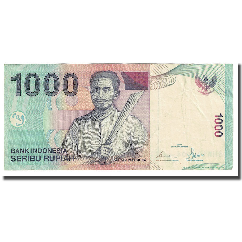 Banknote, Indonesia, 1000 Rupiah, 2000-2001, KM:141b, VF(30-35)